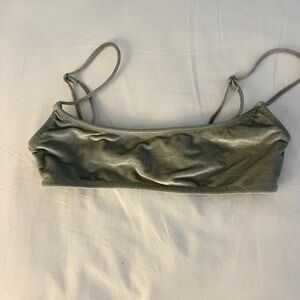 Green Triangle bikini top